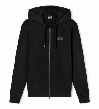 EA7 para hombre. 7M001490_AF17787 Sudadera Logo Series negro (XS), Casual, Deportivo, Algodón, Sportswear, Multideporte