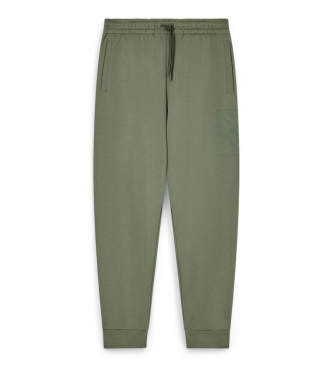 EA7 para hombre. 7M001492_AF17787 Joggers Logo Series M verde (L), Casual, Algodón