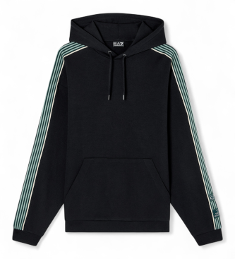 EA7 para hombre. 7M001508_AF12660 Sudadera Logo Series negro (S), Casual, Deportivo, Sportswear, Multideporte, Poliéster, Manga larga