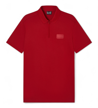 EA7voor mannen. 7M001361_AF13862 Polo Lux Identity rood (L), Casual, Viscose, Korte mouwen