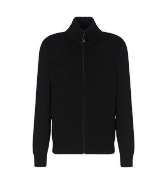 EA7 para hombre. 7M000926_AF17667 Chaqueta Mountain negro (XXL), Casual, Lana, Acrílico