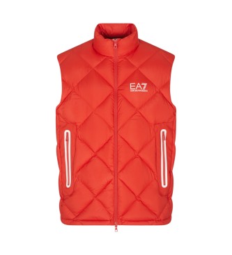EA7 para hombre. 7M001002_AF15923 Chaleco Mountain Quilted rojo (XXS), Casual, Poliéster