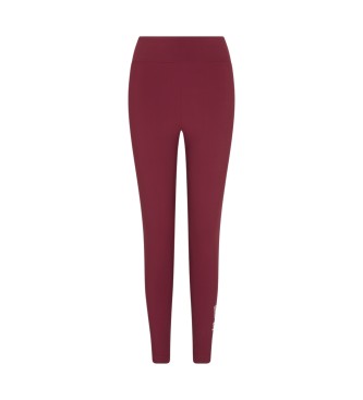 EA7 para mujer. 7W000679_AF12625 Leggings Natural Ventus7 burdeos (XXS), Deportivo, Granate, Poliamida
