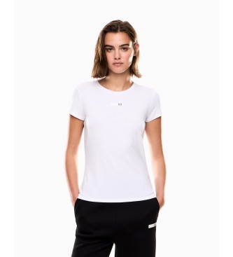 EA7 para mujer. 7W000673_AF12945 Camiseta Natural Ventus7 W Tee blanco (XXS), Casual, Poliéster, Manga corta