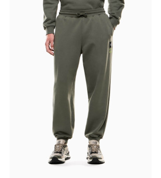 EA7 para hombre. 7M000979_AF17787 Pantalón de chándal de felpa Logo Series verde (XXS), Casual, Algodón