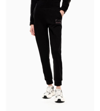 EA7 para mujer. 7W000538_AF15831 Pantalón Fancy Strass negro (S), Casual, Algodón