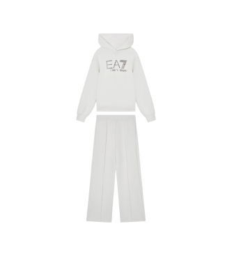 Conjunto sudadera y pantalón Precious blanco (10Años= 142cm)