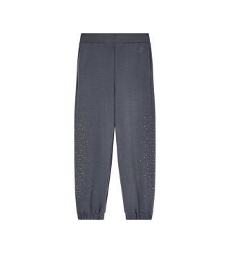 EA7 för kvinnor. 7W001018_AF24375 Byxa Precious grå (L), Casual, Polyester