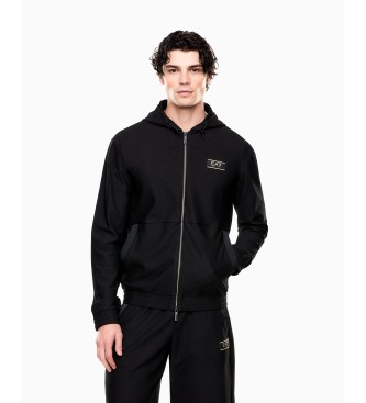 EA7 para hombre. 7M001339_AF21099 Chaqueta Premium Label negro (3XL), Casual, Poliéster