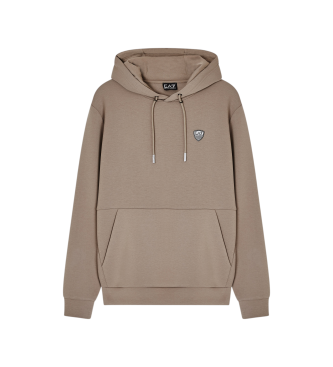 Sudadera Premium Shield taupe