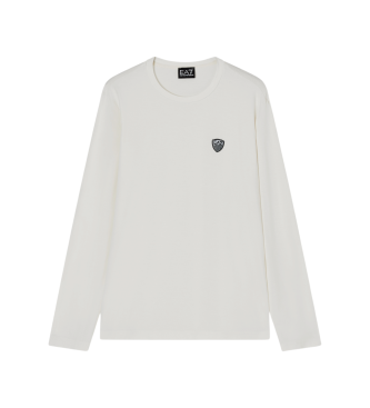Camiseta de manga larga Premium Shield blanco