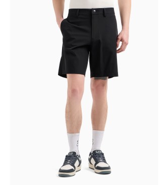 EA7 para hombre. 7M000194_AF14589 Shorts Ventus7 negro (3XL), Casual, Poliamida