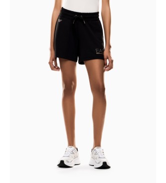 EA7 para mujer. 7W000269_AF12482 Shorts Elegant negro (XXS), Casual, Deportivo, Multideporte, Poliéster