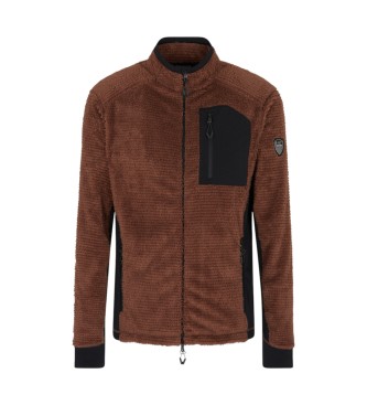 EA7 para hombre. 7M000922_AF16390 Chaqueta Cortina Fashion Teddy Bear marrón (XL), Casual, Poliéster