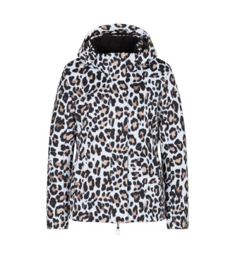 EA7 para mujer. 7W000503_AF13891 Chaqueta Ski Kitzbuhel Softshell Fancy blanco (L), Casual, Animal print, Poliamida