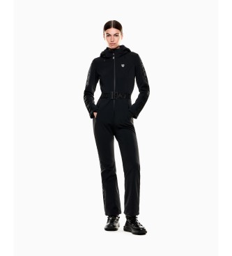 EA7 para mujer. 7W000791_AF13891 Mono Ski Kitzbuhel Softshell negro (M), Deportivo, Nieve, Viscosa, Manga larga