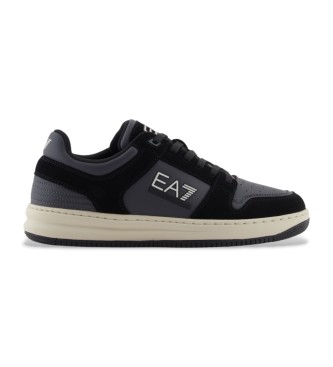 EA7 unisex. 7X000346_AF18641 Zapatillas Slasher negro (44), Plano, Cordones, Casual