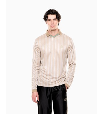 EA7 para hombre. 7M001299_AF21799 Polo Soccer blanco (S), Casual, Poliéster, Manga larga