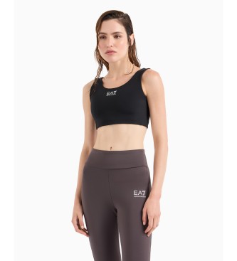 EA7 para mujer. 7W000230_AF12625 Sujetador Dynamic Athlete Vigor7 negro (3XL), Deportivo, Multideporte, Poliamida