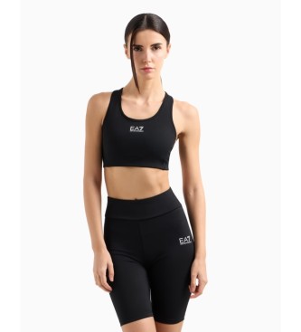 EA7 para mujer. 7W000231_AF12625 Sujetador Dynamic Athlete Vigor7 negro (XXL), Deportivo, Multideporte, Poliamida