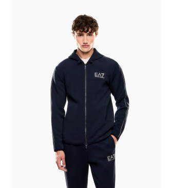 EA7 para hombre. 7M000671_AF14146 Sudadera Gold Label marino (XS), Casual, Deportivo, Multideporte, Poliéster