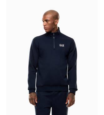 EA7 para hombre. 8NPM35_PJVTZ Sudadera Core Identity de mezcla marino (XL), Casual, Algodón
