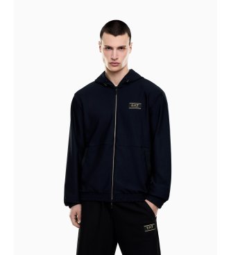 Ea7 Homem Azul, Marinho Para 7M001339_af21099 Moletom Premium Label Marinho (L), Casual, Esportivo, Poliéster