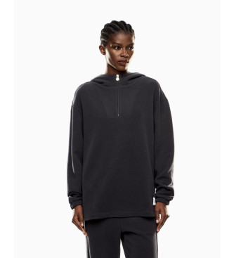 EA7 para mujer. 7W000567_AF15528 Sudadera Sporty 4Ever negro (M), Casual, Algodón, Poliéster, Manga larga