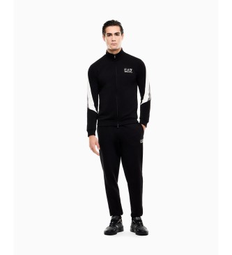 Ea7 Homme Noir, Naturel Pour 7M001610_af12451 Ensemble De Blocs D'été Noir (L), Casuel, Sport, Coton, Manche Longue