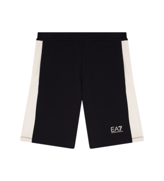 EA7 para niño. 7B000310_AF12451 Bermudas Summer Block negro (16Años= 168cm), Casual, Algodón, moda infantil