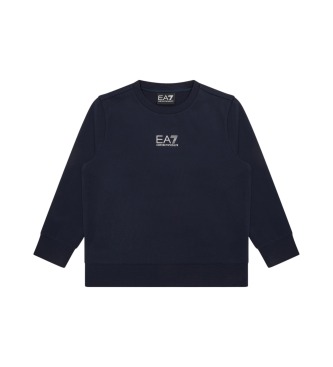 EA7 para niño. 7B000025_AF10380 Sudadera de cuello redondo de algodón Core Identity marino (16Años= 176cm), Casual, Deportivo, Multideporte,