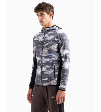 EA7 para homem. 7M000047_AF13534 Sweatshirt cinzenta com estampado (M), Casual, Cinza, Poliamida, Manga comprida