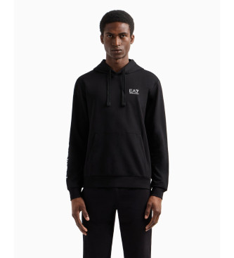EA7 para hombre. 7M000569_AF13512 Sudadera Logo Series negro (XL), Casual, Algodón, Manga larga
