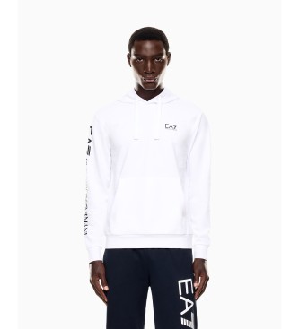 EA7 para hombre. 7M000569_AF13512 Sudadera Logo Series blanco (4XL), Casual, Algodón