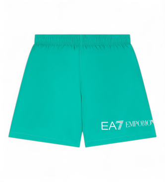 EA7 para niño. 7B000341_AF13049 Pantalones cortos bañador Kids verde (8Años= 130cm), Azul, Casual, Deportivo, Sintético, Sportswear, Multide
