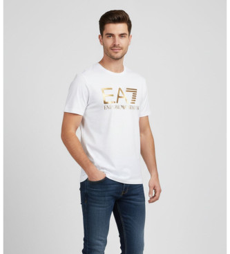 EA7 para hombre. 7M001189_AF17789 Camiseta Big Logo blanco (S), Casual, Algodón, Manga corta