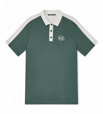 EA7 para hombre. 7M001549_AF13862 Polo Tennis Club verde (3XL), Azul, Casual, Viscosa, Manga corta