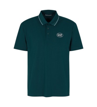 EA7 para hombre. 7M000847_AF13511 Polo Tennis Club verde (M), Casual, Deportivo, Algodón, Manga corta