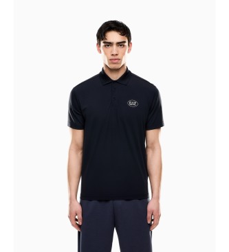 EA7 para hombre. 7M000845_AF13530 Polo mezcla de viscosa Tennis Club marino (S), Casual, Manga corta