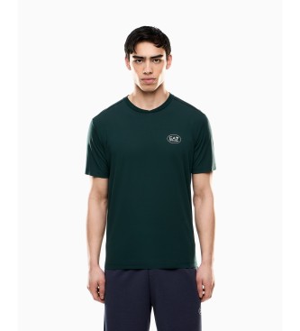 EA7 para hombre. 7M000844_AF13530 Camiseta de punto Tennis Club verde (S), Casual, Viscosa, Manga corta