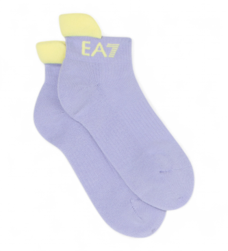 EA7 para mujer. 7W000811_AF19325 Calcetines Tennis Pro azul (M), Deportivo, Algodón