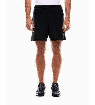 EA7 para hombre. 7M000835_AF17683 Pantalón Corto Tennis Pro Ventus7 negro (XXS), Deportivo, Multideporte, Poliéster