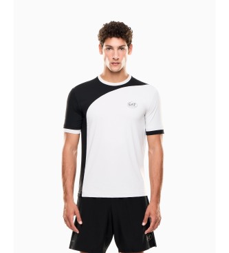 EA7 para hombre. 7M000840_AF13689 Camiseta Tennis Pro Ventus7 blanco, marino (M), Deportivo, Multideporte, Poliamida, Manga corta