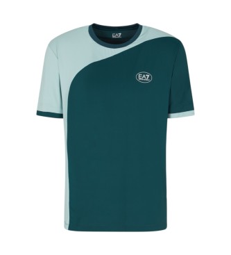 EA7 para hombre. 7M000840_AF13689 Camiseta Tennis Pro Ventus7 verde (L), Deportivo, Tenis/Padel, Multideporte, Poliamida, Manga corta