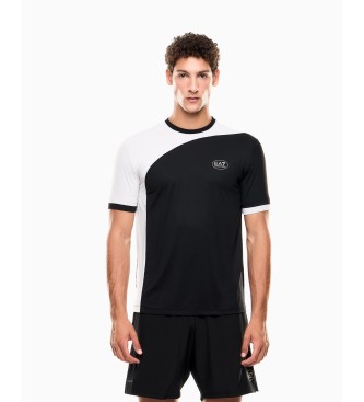EA7 para hombre. 7M000840_AF13689 Camiseta Tennis Pro Ventus7 negro (XL), Deportivo, Tenis/Padel, Multideporte, Poliamida, Manga corta