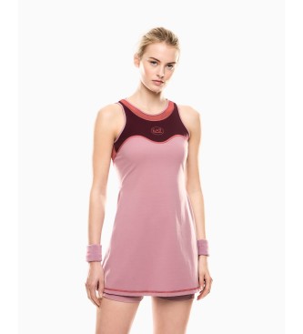 EA7 para mujer. 7W000561_AF19155 Vestido Tennis Pro Freestyle rosa (XXL), Deportivo, Tenis/Padel, Poliamida, Sin mangas / Tirantes
