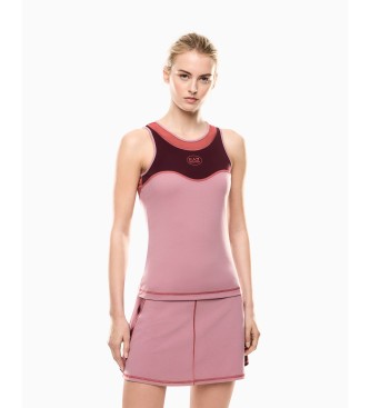 EA7 para mujer. 7W000556_AF19155 Camiseta Tennis Pro Freestyle rosa (S), Deportivo, Multideporte, Poliamida, Sin mangas / Tirantes