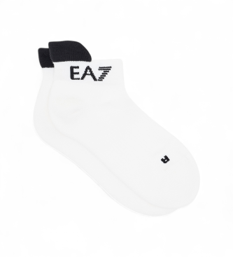 EA7 para mujer. 7W000811_AF19325 Calcetines cortos Tennis Pro blanco (M), Homewear, Poliéster
