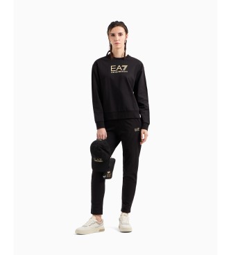 Para mujer. 7W000115_AF13135 Chándal de algodón elástico con cuello redondo (L), Casual, Deportivo, Manga larga