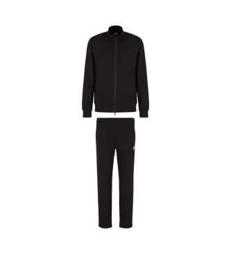 EA7 para hombre. 8NPV61_PJVRZ Chándal Regular fit negro (XS), Casual, Deportivo, Algodón, Multideporte
